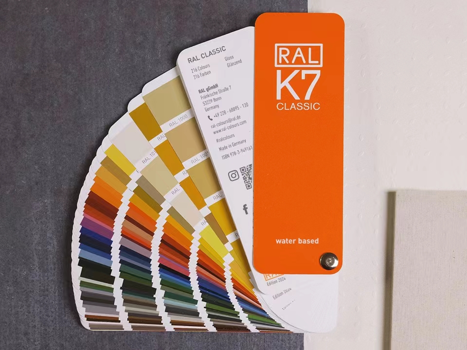 RAL K7 water based colour fan is now available